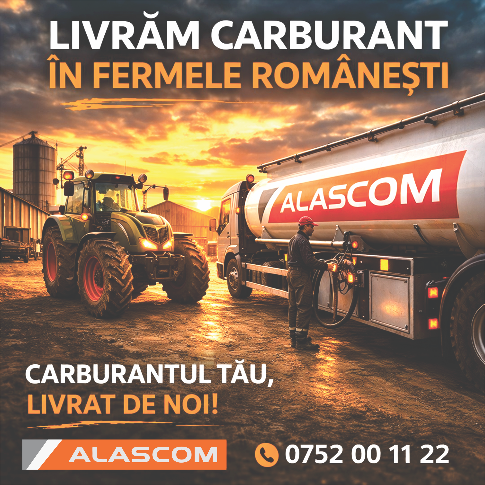 Livrăm carburant în fermele românești